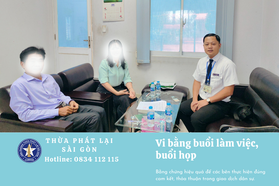 Vi bằng ghi nhận buổi làm việc, buổi họp, thỏa thuận, cam kết