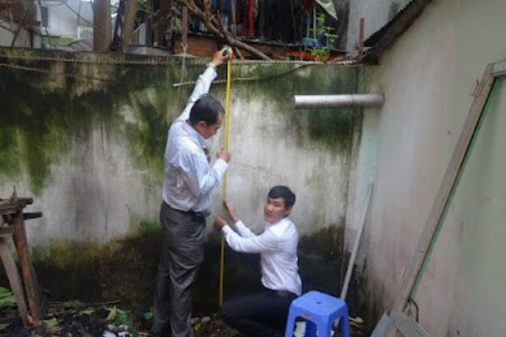 Xây nhà cần ghi nhận hiện trạng nhà hàng xóm