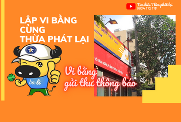 VI BẰNG GHI NHẬN SỰ KIỆN GỬI THƯ THÔNG BÁO